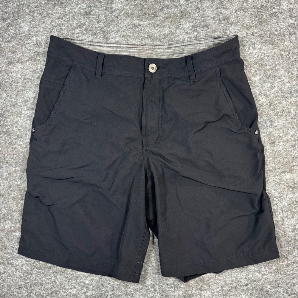 Lululemon Tecnhical Lifestyle Shorts Mens 34 Black Chino 8.5" Inseam Outdoor